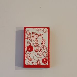 Red and White Decorative Mahjong/Tile Box